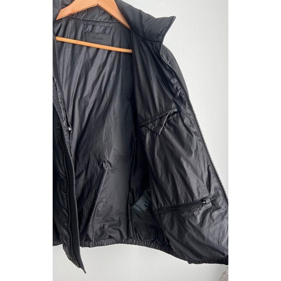 Prada Men's Black Feather Down Puffer Jacket Size Medium - Picture 10 of 16